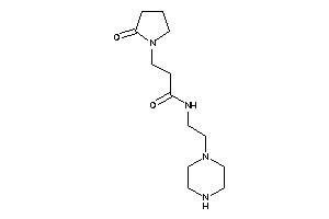 3-(2-ketopyrrolidino)-N-(2-piperazinoethyl)propionamide