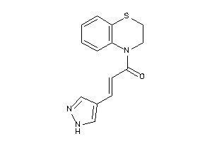 1-(2,3-dihydro-1,4-benzothiazin-4-yl)-3-(1H-pyrazol-4-yl)prop-2-en-1-one