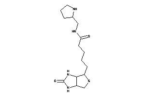 Image of 5-(2-keto-1,3,3a,4,6,6a-hexahydrothieno[3,4-d]imidazol-4-yl)-N-(pyrrolidin-2-ylmethyl)valeramide