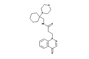 3-(4-ketocinnolin-1-yl)-N-[(1-morpholinocyclohexyl)methyl]propionamide