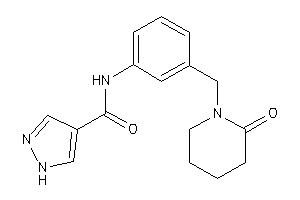 N-[3-[(2-ketopiperidino)methyl]phenyl]-1H-pyrazole-4-carboxamide