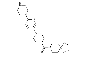 1,4-dioxa-8-azaspiro[4.5]decan-8-yl-[1-(2-piperazinopyrimidin-5-yl)-4-piperidyl]methanone