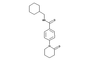 N-(cyclohexylmethyl)-4-(2-ketopiperidino)benzamide