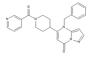 4-benzyl-5-(1-nicotinoyl-4-piperidyl)pyrazolo[1,5-a]pyrimidin-7-one