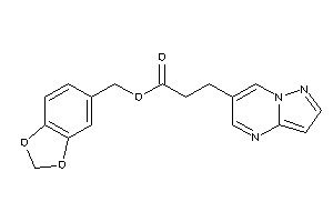 3-pyrazolo[1,5-a]pyrimidin-6-ylpropionic Acid Piperonyl Ester