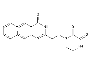 1-[2-(4-keto-3H-benzo[g]quinazolin-2-yl)ethyl]piperazine-2,3-quinone