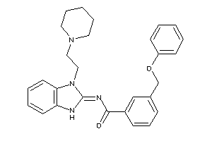 3-(phenoxymethyl)-N-[3-(2-piperidinoethyl)-1H-benzimidazol-2-ylidene]benzamide