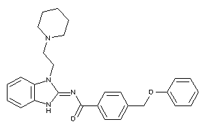 4-(phenoxymethyl)-N-[3-(2-piperidinoethyl)-1H-benzimidazol-2-ylidene]benzamide