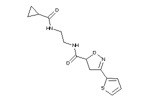 N-[2-(cyclopropanecarbonylamino)ethyl]-3-(2-thienyl)-2-isoxazoline-5-carboxamide