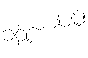 N-[3-(2,4-diketo-1,3-diazaspiro[4.4]nonan-3-yl)propyl]-2-phenyl-acetamide