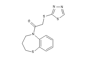 1-(3,4-dihydro-2H-1,5-benzothiazepin-5-yl)-2-(1,3,4-thiadiazol-2-ylthio)ethanone