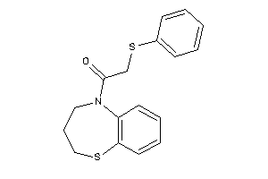 1-(3,4-dihydro-2H-1,5-benzothiazepin-5-yl)-2-(phenylthio)ethanone