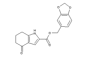 4-keto-1,5,6,7-tetrahydroindole-2-carboxylic Acid Piperonyl Ester