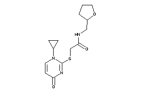 2-[(1-cyclopropyl-4-keto-pyrimidin-2-yl)thio]-N-(tetrahydrofurfuryl)acetamide