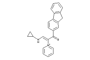 3-(cyclopropylamino)-1-(9H-fluoren-2-yl)-2-pyridin-1-ium-1-yl-prop-2-en-1-one