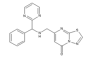 7-[[[phenyl(2-pyrimidyl)methyl]amino]methyl]-[1,3,4]thiadiazolo[3,2-a]pyrimidin-5-one