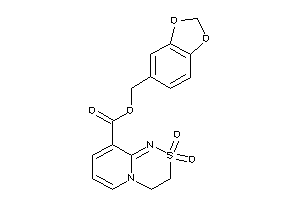 2,2-diketo-3,4-dihydropyrido[2,1-c][1,2,4]thiadiazine-9-carboxylic Acid Piperonyl Ester