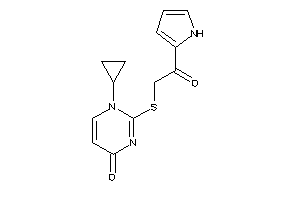 1-cyclopropyl-2-[[2-keto-2-(1H-pyrrol-2-yl)ethyl]thio]pyrimidin-4-one