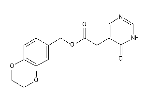 2-(6-keto-1H-pyrimidin-5-yl)acetic Acid 2,3-dihydro-1,4-benzodioxin-6-ylmethyl Ester