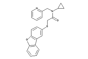 Image of N-cyclopropyl-2-dibenzofuran-2-yloxy-N-(2-pyridylmethyl)acetamide