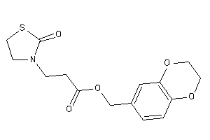 3-(2-ketothiazolidin-3-yl)propionic Acid 2,3-dihydro-1,4-benzodioxin-6-ylmethyl Ester