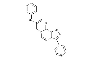 2-[7-keto-3-(4-pyridyl)isothiazolo[4,5-d]pyrimidin-6-yl]-N-phenyl-acetamide