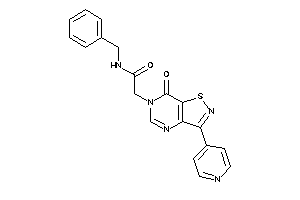 Image of N-benzyl-2-[7-keto-3-(4-pyridyl)isothiazolo[4,5-d]pyrimidin-6-yl]acetamide