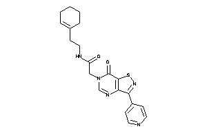 N-(2-cyclohexen-1-ylethyl)-2-[7-keto-3-(4-pyridyl)isothiazolo[4,5-d]pyrimidin-6-yl]acetamide