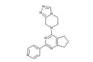 7-[2-(4-pyridyl)-6,7-dihydro-5H-cyclopenta[d]pyrimidin-4-yl]-6,8-dihydro-5H-[1,2,4]triazolo[4,3-a]pyrazine