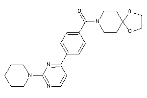 1,4-dioxa-8-azaspiro[4.5]decan-8-yl-[4-(2-piperidinopyrimidin-4-yl)phenyl]methanone