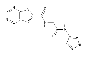 N-[2-keto-2-(1H-pyrazol-4-ylamino)ethyl]thieno[2,3-d]pyrimidine-6-carboxamide