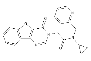 N-cyclopropyl-2-(4-ketobenzofuro[3,2-d]pyrimidin-3-yl)-N-(2-pyridylmethyl)acetamide