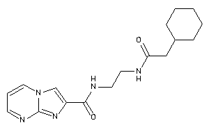 N-[2-[(2-cyclohexylacetyl)amino]ethyl]imidazo[1,2-a]pyrimidine-2-carboxamide