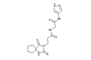 3-(2,4-diketo-1,3-diazaspiro[4.4]nonan-3-yl)-N-[2-keto-2-(1H-pyrazol-4-ylamino)ethyl]propionamide