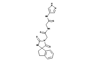 2-[[2-(2,5-diketospiro[imidazolidine-4,1'-indane]-1-yl)acetyl]amino]-N-(1H-pyrazol-4-yl)acetamide