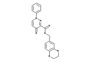 4-keto-1-phenyl-pyridazine-3-carboxylic Acid 2,3-dihydro-1,4-benzodioxin-6-ylmethyl Ester