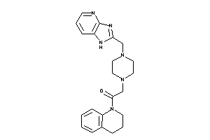 1-(3,4-dihydro-2H-quinolin-1-yl)-2-[4-(1H-imidazo[4,5-b]pyridin-2-ylmethyl)piperazino]ethanone