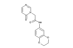 N-(2,3-dihydro-1,4-benzodioxin-6-yl)-2-(6-ketopyrimidin-1-yl)acetamide