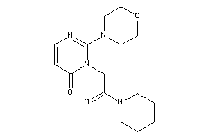 3-(2-keto-2-piperidino-ethyl)-2-morpholino-pyrimidin-4-one