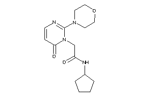 N-cyclopentyl-2-(6-keto-2-morpholino-pyrimidin-1-yl)acetamide