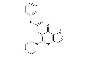 2-(4-keto-2-morpholino-5H-pyrrolo[3,2-d]pyrimidin-3-yl)-N-phenyl-acetamide