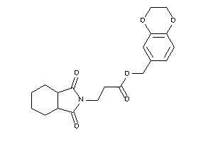 3-(1,3-diketo-3a,4,5,6,7,7a-hexahydroisoindol-2-yl)propionic Acid 2,3-dihydro-1,4-benzodioxin-6-ylmethyl Ester