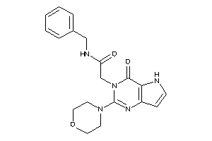 N-benzyl-2-(4-keto-2-morpholino-5H-pyrrolo[3,2-d]pyrimidin-3-yl)acetamide