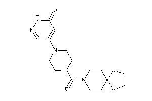 4-[4-(1,4-dioxa-8-azaspiro[4.5]decane-8-carbonyl)piperidino]-1H-pyridazin-6-one