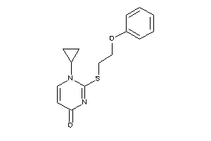 1-cyclopropyl-2-(2-phenoxyethylthio)pyrimidin-4-one