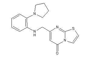 7-[(2-pyrrolidinoanilino)methyl]thiazolo[3,2-a]pyrimidin-5-one