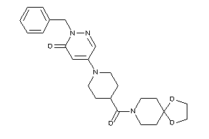 2-benzyl-5-[4-(1,4-dioxa-8-azaspiro[4.5]decane-8-carbonyl)piperidino]pyridazin-3-one