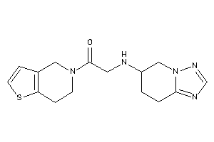 1-(6,7-dihydro-4H-thieno[3,2-c]pyridin-5-yl)-2-(5,6,7,8-tetrahydro-[1,2,4]triazolo[1,5-a]pyridin-6-ylamino)ethanone