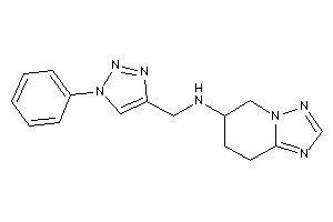 (1-phenyltriazol-4-yl)methyl-(5,6,7,8-tetrahydro-[1,2,4]triazolo[1,5-a]pyridin-6-yl)amine