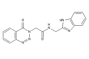 N-(1H-benzimidazol-2-ylmethyl)-2-(4-keto-1,2,3-benzotriazin-3-yl)acetamide